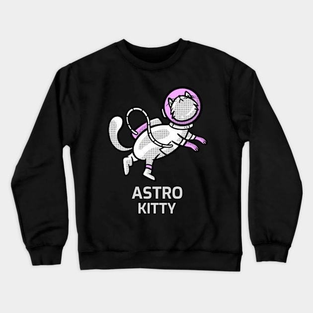 Astro Kitty Crewneck Sweatshirt by Sanworld